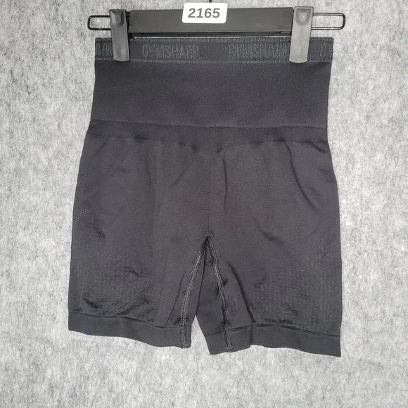 Gymshark Womens Shorts S Compression Tights Shaping Contour High Waist Gym Black - Picture 2 of 7